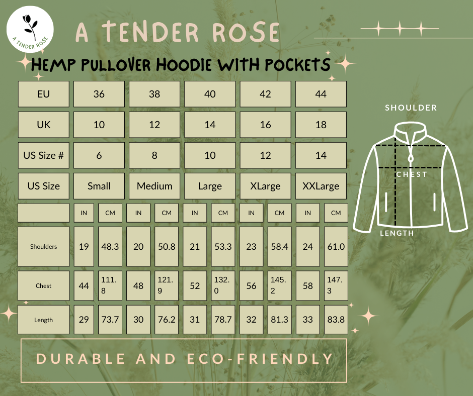 Men's Hemp Pullover Hoodie, 100% Hemp