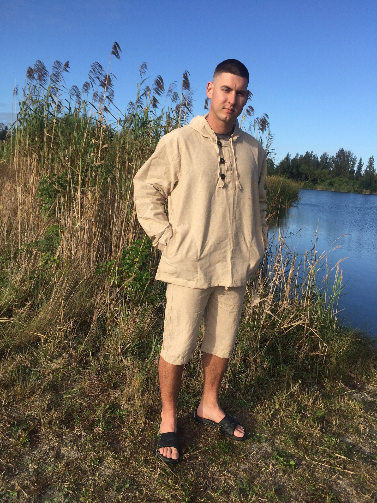 Men's Hemp Pullover Hoodie, 100% Hemp