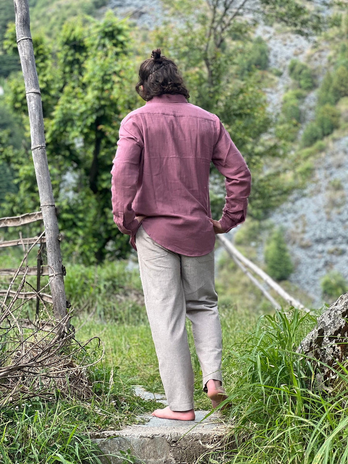 Men's Hemp Beach Pants with Four Pockets, 100% Hemp
