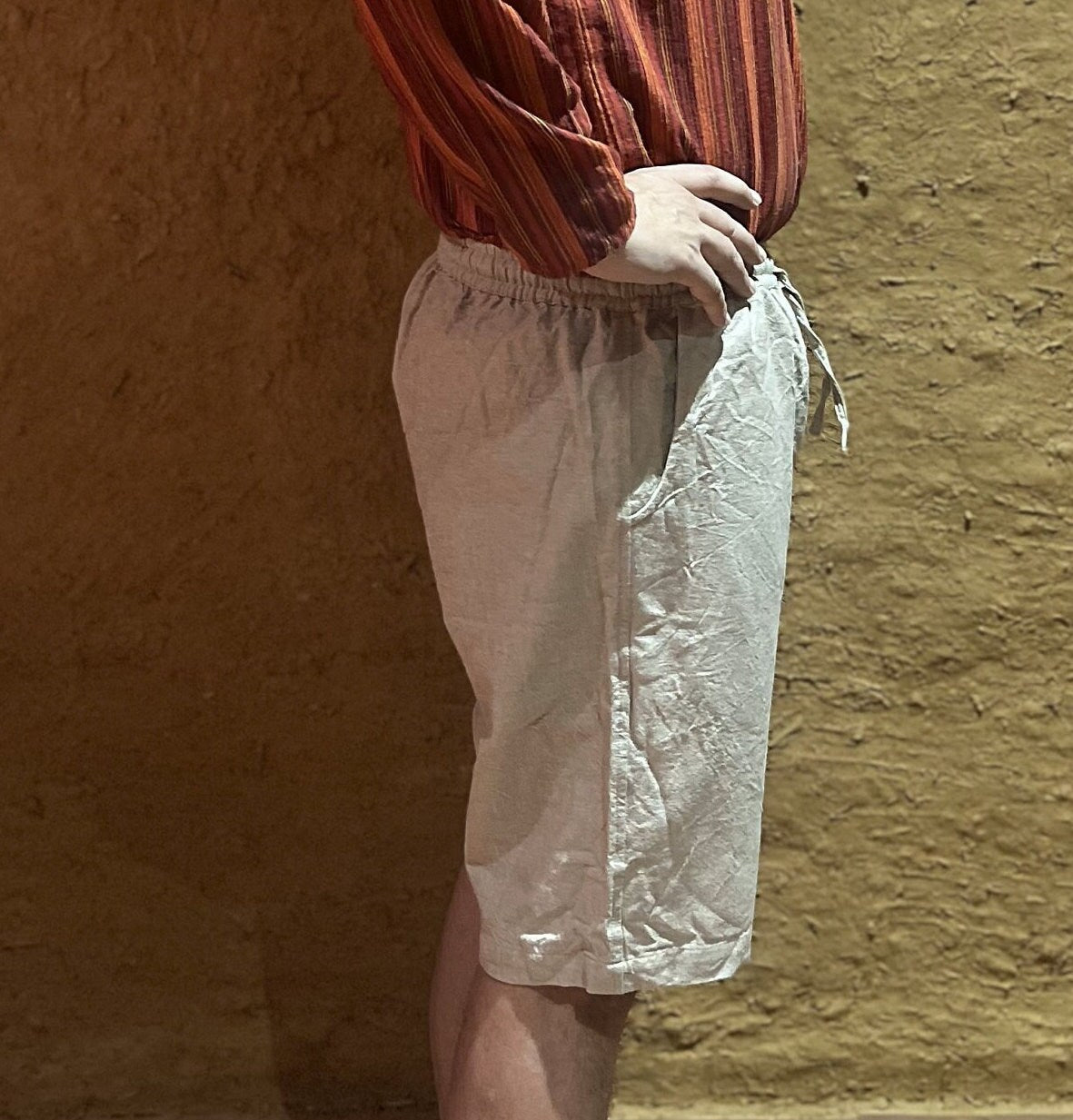 Unisex Hemp Knee Length Shorts
