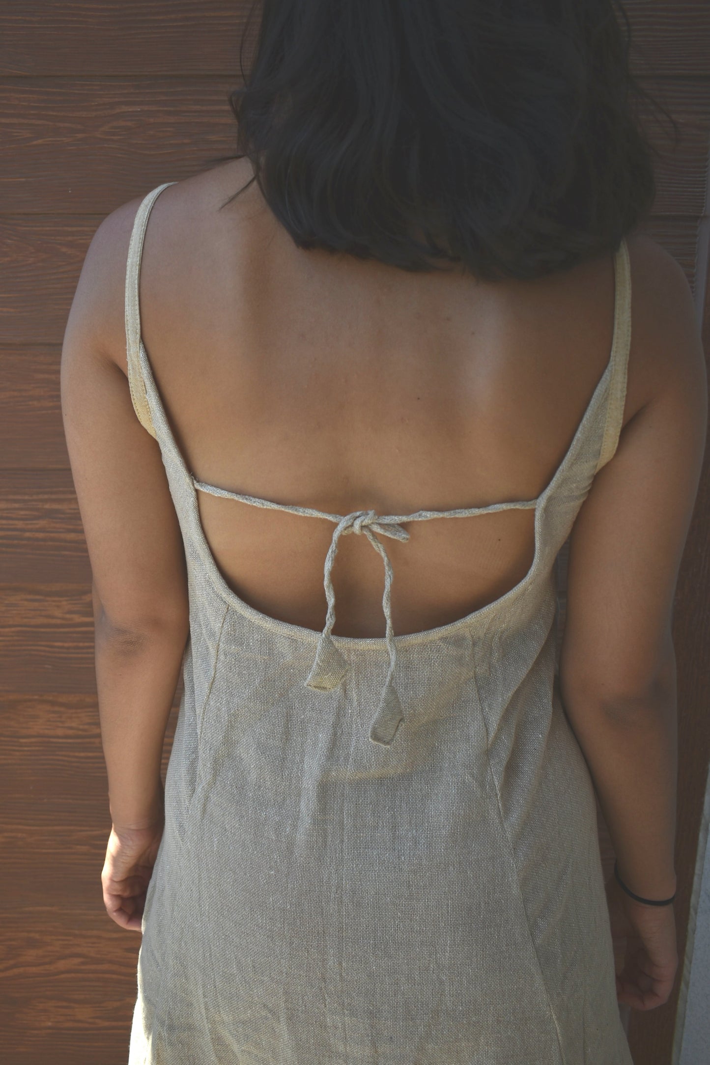 Women's Hemp Asymmetrical Dress