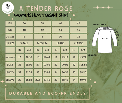 Women's Hemp Peasant Shirt