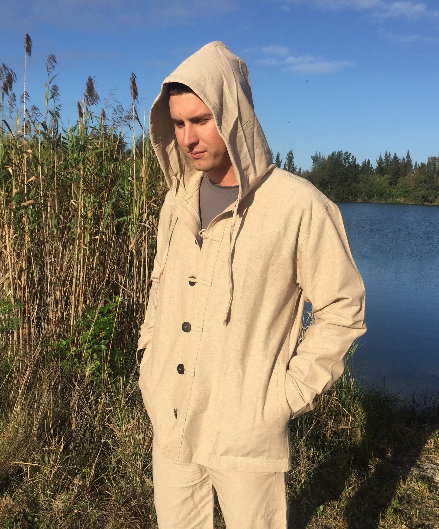 Men's Hemp Hoodie Jacket