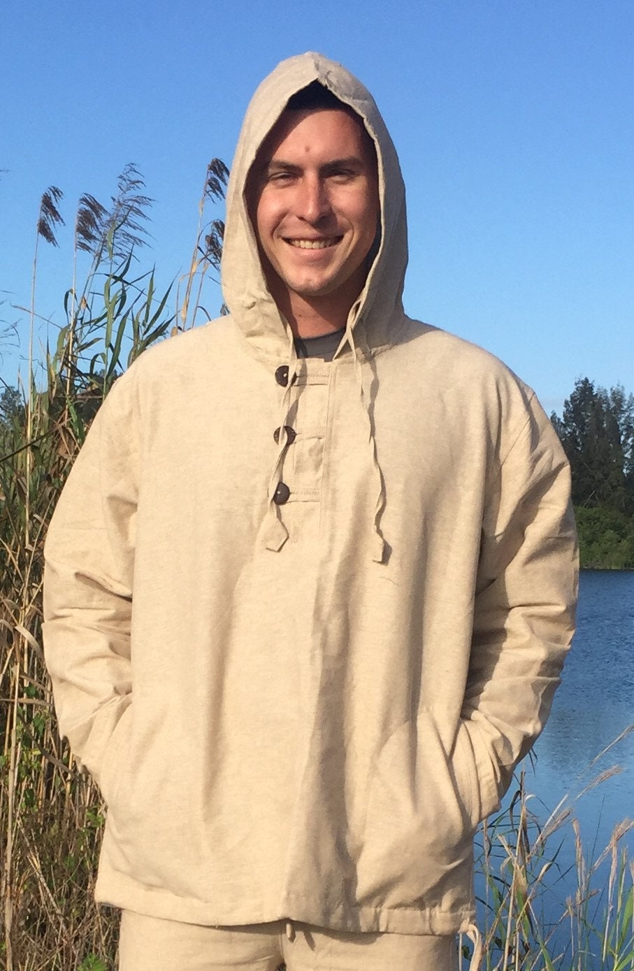 Men's Hemp Pullover Hoodie