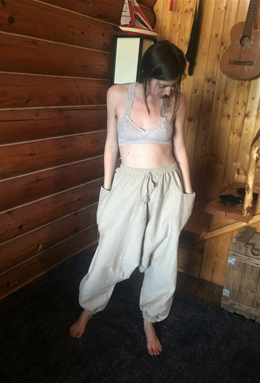 Unisex Hemp Harem Pants