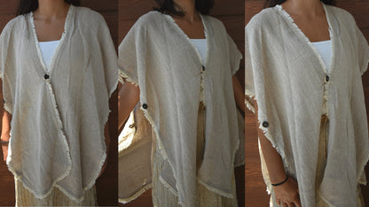 Unisex Hemp Poncho