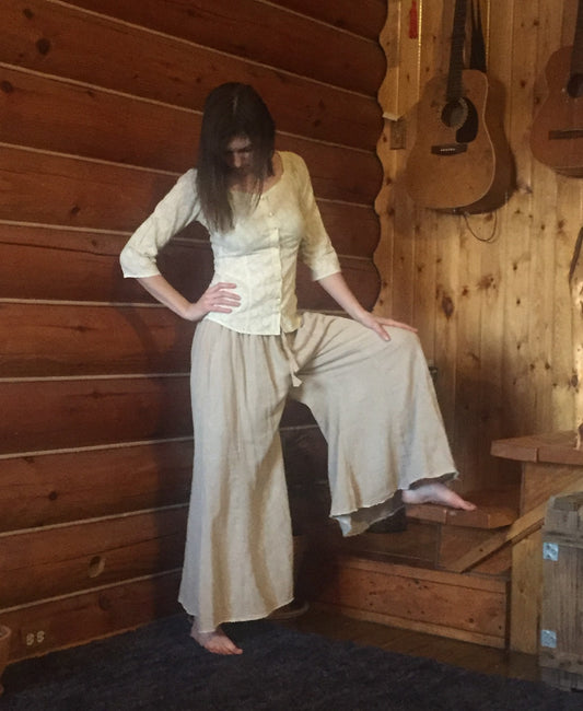 Unisex Hemp Palazzo Pants