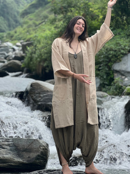 Unisex Hemp Kimono Robe