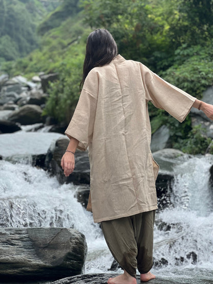 Unisex Hemp Kimono Robe