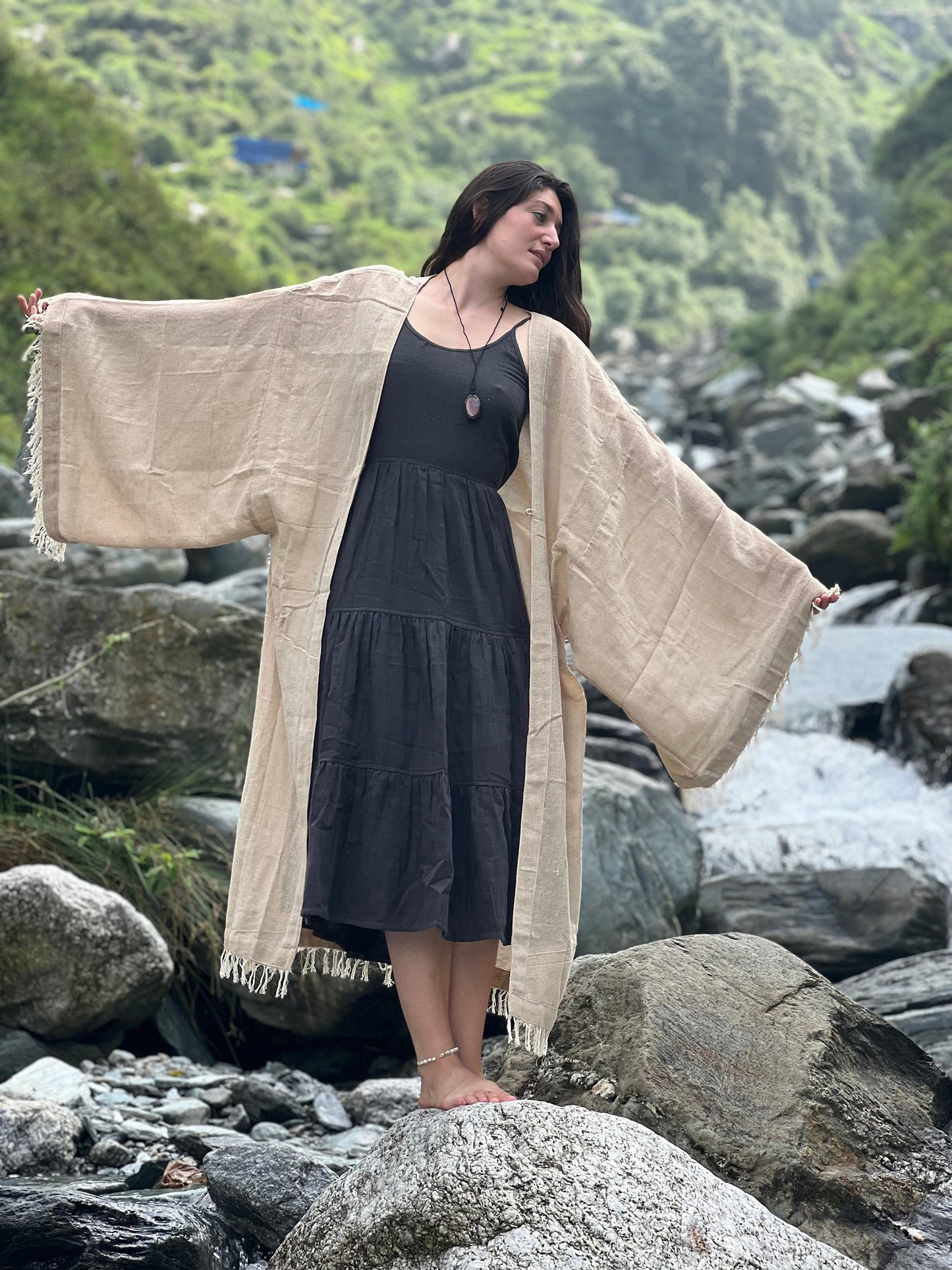 Unisex Hemp Cotton Kimono