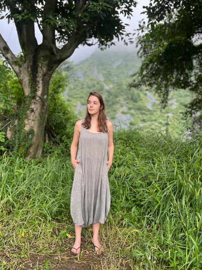 Women's Hemp Harem Sleeveless Jumpsuit