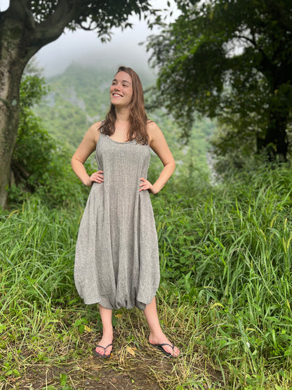 Women's Hemp Harem Sleeveless Jumpsuit