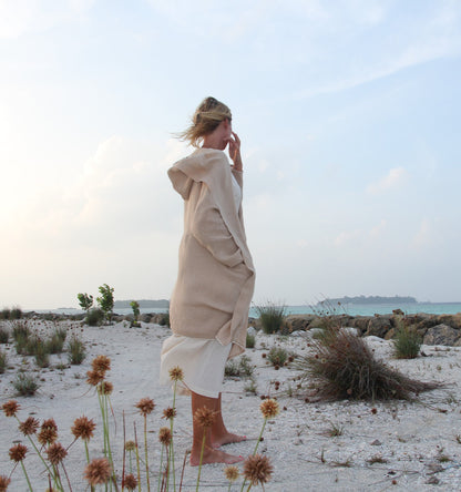 Women's Hemp Hooded Poncho